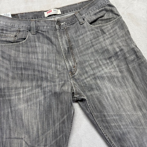Levis 569 Jeans Men's 38x30 Gray Loose Straight Medium Wash Casual Preppy Y2K - Picture 1 of 15